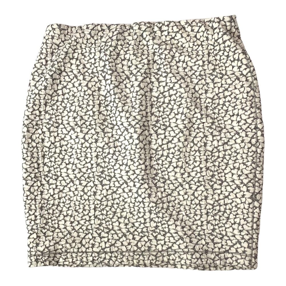RIANI white and black Love who you are pull on skirt made in Germany US sz 16